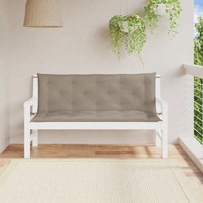 vidaXL Μαξιλάρια Πάγκου Κήπου 2 τεμ. Taupe 150x50x7cm Ύφασμα Oxford