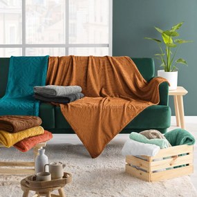 Κουβέρτα Καναπέ Fleece (125x150) L-C Nelia Choco 1613130
