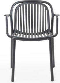 Πολυθρόνα Choho pp σε μαύρη απόχρωση 57x50x77