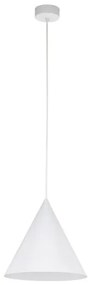 Κρεμαστό Φωτιστικό Οροφής 1xE27 Φ25cm Cono TK Lighting-10008-Λευκό 10008