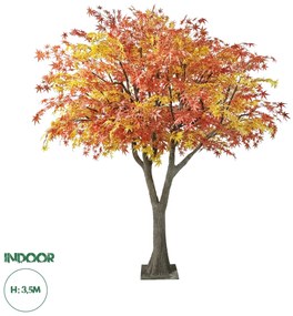 20360 GloboStar® Artificial Garden AUTUMN MAPLE TREE 20360 Τεχνητό Διακοσμητικό Δέντρο Φθινοπωρινός Σφένδαμος Υ350cm