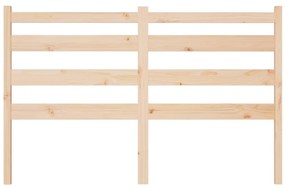 Κεφαλάρι Κρεβατιού 126 x 4 x 100 εκ. από Μασίφ Ξύλο Πεύκου - Καφέ