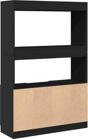 vidaXL Ντουλάπι Μαύρο 92x33x140 εκ. από Επεξεργασμένο Ξύλο