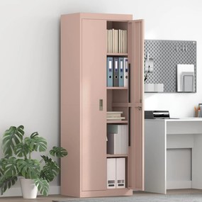 vidaXL Ντουλάπι αποθήκευσης Ροζ 60 x 40 x 180 εκ Ατσάλι