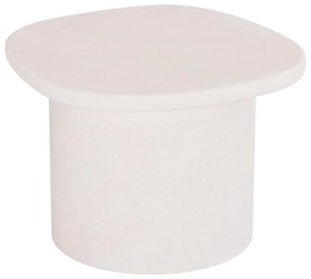 Τραπεζάκι σαλονιού σειρά SANTORINI C18054 Οβάλ MDF σε Υπόλευκο χρώμα 54x54,5x40Υεκ. 54x54.56x4033 εκ.