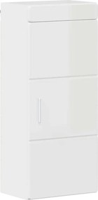 vidaXL Σετ Επίπλων Μπάνιου TULUM 4 pcs Υψηλής γυαλάδας λευκό