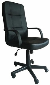 Καρέκλα γραφείου Mesa 415, Μαύρο, 104x63x67cm, Με μπράτσα, Με ρόδες, Μηχανισμός καρέκλας: Economic | Epipla1.gr
