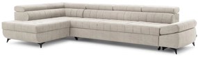 Γωνιακός καναπές/Κρεβάτι Valer Maxi /Μπεζ/ 349x97x203/ Aριστερή γωνία BOG265