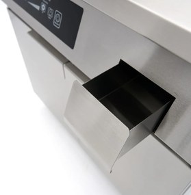 Induction Griddle 700 - Smooth and Grooved - 10000W - Double - with Stand