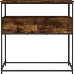 vidaXL Τραπέζι Κονσόλα Καπνιστή Δρυς 75x40x75 εκ. Επεξεργ. Ξύλο