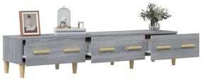 vidaXL Έπιπλο Τηλεόρασης Γκρι Sonoma 150x34,5x30εκ. Επεξεργασμένο Ξύλο