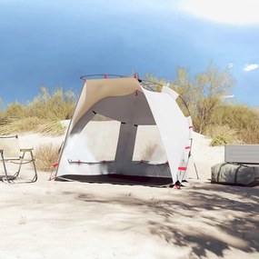 vidaXL Σκηνή Παραλίας 2 Ατόμων Αδιάβροχη Ταχείας Απελ. Γκρι