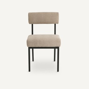 Καρέκλα από οξιά και υφασμάτινη ταπετσαρία, IZAG