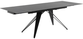 Bali Καρεκλα Relax Μαύρη + Υποπόδιο 83x86x102 cm