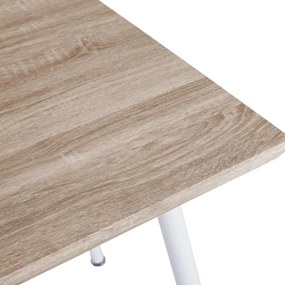 Τραπέζι Τραπεζαρίας PALOMA με Λευκά πόδια Sonoma 120x70x76,5 εκ. 120x70x76.5 εκ.