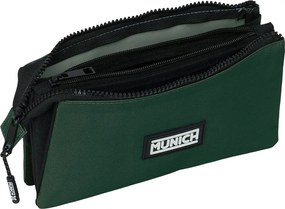 Τριπλή Κασετίνα Munich Verde Πράσινο 22 x 12 x 3 cm