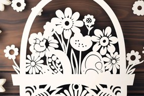 Σετ των 2 Intra απο ξύλο plywood  Χρώμα wenge 3mm-4mm πάχος - Cricut Πασχαλινό καλάθι Papercut Δίασταση 4x4 cm INTRAFABR-123187390