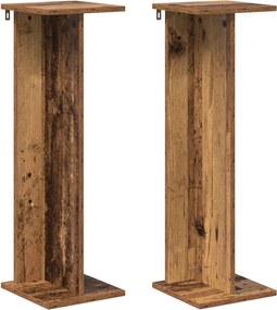 vidaXL Βάση φυτών 2 pcs Παλιό ξύλο 25 x 25,5 x 80,5 εκ.