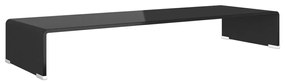 vidaXL Βάση Τηλεόρασης/Οθόνης Μαύρη 90 x 30 x 13 εκ. Γυάλινη