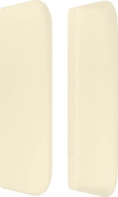 VidaXL Κρεβάτι Boxspring με Στρώμα Κρεμ 160x200εκ. από Συνθετικό Δέρμα
