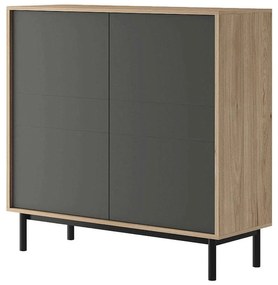 Μπουφές 21112-BS-24 104x126x39cm Natural-Anthracite Particle Board