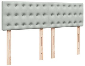 ΚΡΕΒΑΤΙ BOXSPRING ΜΕ ΣΤΡΩΜΑ ΑΝΟΙΧΤΟ ΓΚΡΙ 160X200 ΕΚ. ΒΕΛΟΥΔΙΝΟ 3286366