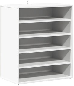vidaXL Παπουτσοθήκη Λευκή 60 x 35 x 70 εκ. από Επεξ. Ξύλο