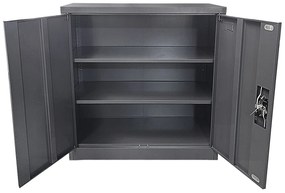 Ντουλάπι ArteLibre DUILIN Σκούρο Γκρι Μέταλλο 90x40x90cm