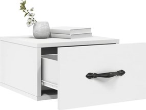 vidaXL Κομοδίνο Επιτοίχιο Λευκά 35 x 35 x 20 εκ.