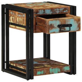 vidaXL Κομοδίνο 40x40x50 εκ. Μασίφ ανακυκλωμένο ξύλο