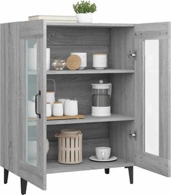 vidaXL Ντουλάπι Γκρι Sonoma 69,5 x 34 x 90 εκ. από Επεξεργασμένο Ξύλο