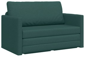 vidaXL Καναπές Κρεβάτι 2σε1 Σκοτεινό Πράσινο 124x71x78 cm Υφασμάτινος