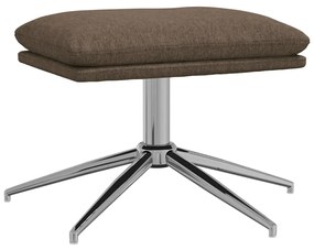 vidaXL Υποπόδιο Taupe 60x60x35 εκ. Υφασμάτινο