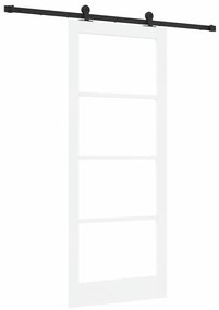 vidaXL Συρόμενη Πόρτα ORKDAL Λευκό 86 x 211 cm Ξύλο και μέταλλο