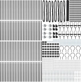 vidaXL Στύλος Περιφράξεων Γκρι 100 x 1,4 μ (25 mm δίχτυ)