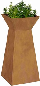 vidaXL Γλάστρα Πυλώνας Ασημί 35 x 35 x 73 εκ.