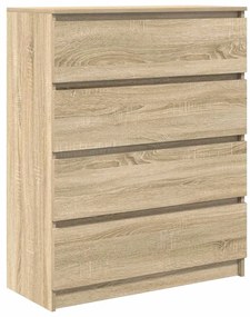 vidaXL Sideboard Sonoma Oak 80x35x99 cm Κατασκευασμένο ξύλο