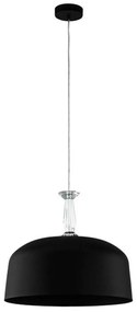 Φωτιστικό Οροφής 39588 Monte Fuerte E27/3 Black Eglo Metal, Glass