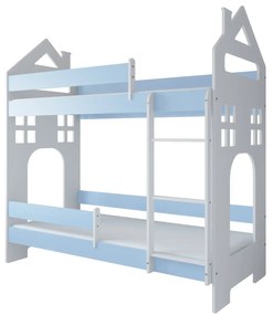 Παιδική Κουκέτα House  White + Blue  80x180cm  BC50024A BabyCute (Δώρο τα Στρώματα)