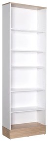 Intrahome Βιβλιοθήκη Bator Intrahome σε λευκό- oak χρώμα 60x26x197εκ | SKU: INTRAPA-140111315