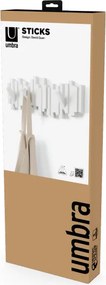 Umbra λευκή κρεμάστρα τοίχου 49.2x18.1εκ/Λευκό/Sticks 318211-660