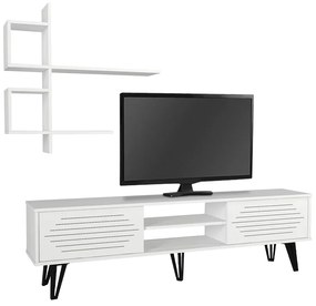 Σύνθεση τηλεόρασης Salerno Megapap χρώμα λευκό 180x35x51εκ.