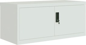vidaXL Αρχειοθήκη Αν. Γκρι 90 x 40 x 240 εκ. Ατσάλινη