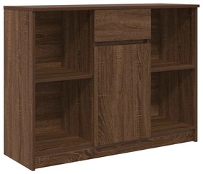 Συρταριέρα με Συρτάρια καφέ δρυς 101x35x76 εκ. Επεξ. Ξύλο - Καφέ