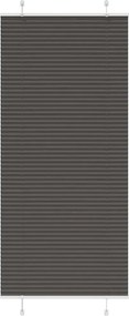 vidaXL Πλισέ περσίδα Μαύρο 95x200 cm Πλάτος υφάσματος 94,4 cm
