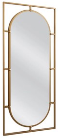 14790017 Καθρέπτης Τοίχου ANNAEL Χρυσό Μέταλλο/Γυαλί 90x3x40cm Μέταλλο/Γυαλί, 1 Τεμάχιο