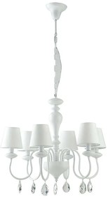 Φωτιστικό Οροφής I-Arthur/6 White Luce Ambiente Design Κρύσταλλο,Μέταλλο