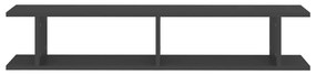 vidaXL Ραφιέρες Τοίχου 2 τεμ. Γκρι 105 x 18 x 20 εκ. από Μοριοσανίδα