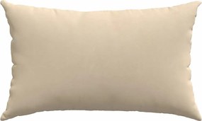 vidaXL Μαξιλάρι Καναπέ 2 pcs Κρεμ 50 x 30 cm ύφασμα