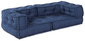 vidaXL Μοντέρνο Pouffe Ινδigo 140x70x36 Ύφασμα